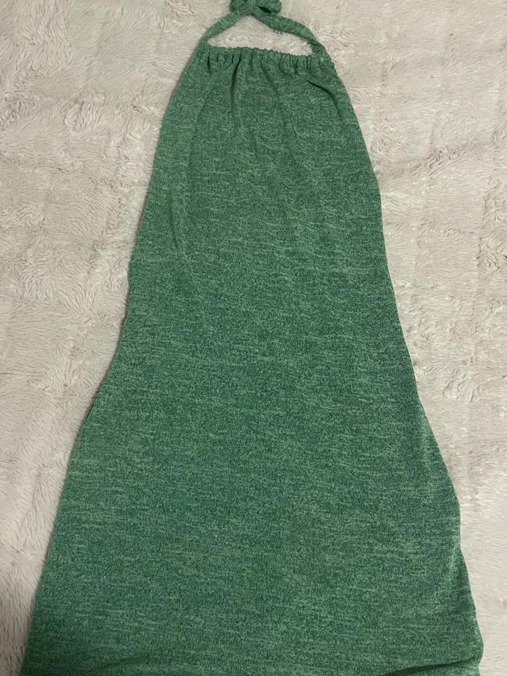 Green Knit Halter Maxi Skirt - Women